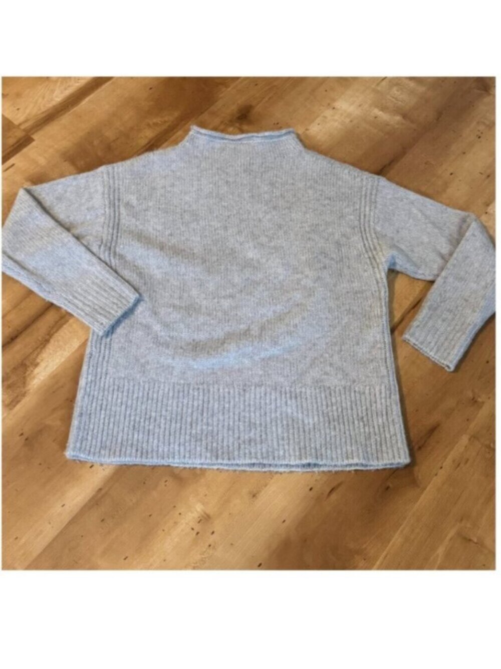 J.Crew Cashmere Rollneck Mockneck Turtleneck Sweater Gray Carolyn Bessette